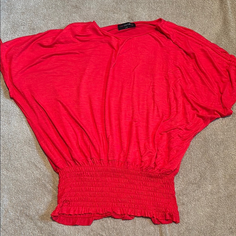 Elegant Red Women's Top